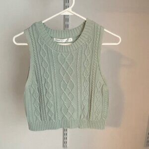 Altar'd State Sweater Vest- Green
